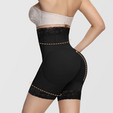 Seamless High-Rise Compression Shorts with Butt Lifter