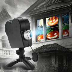 Halloween Holographic Window Projection