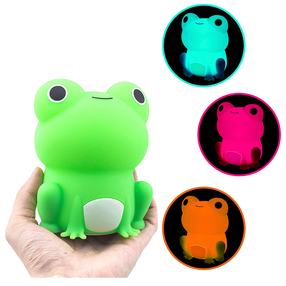 Silicone Peculiar Frog LED Night Light