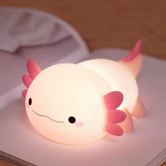 Adorable Axolotl Night Light – Touch Control & Rechargeable
