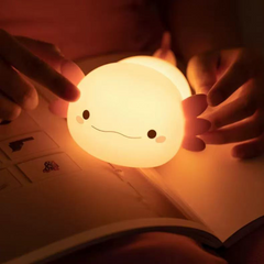 Adorable Axolotl Night Light – Touch Control & Rechargeable