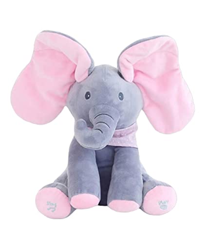 Peek-a-Boo Talking Elephant Plush Toy for Babies