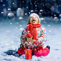 2Pcs Reusable-Fireworks Bubble Machine - (Duration of 12 hours)