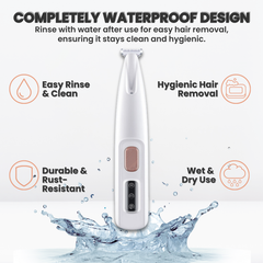 Rechargeable Pet Hair Trimmer with LED Spotlight