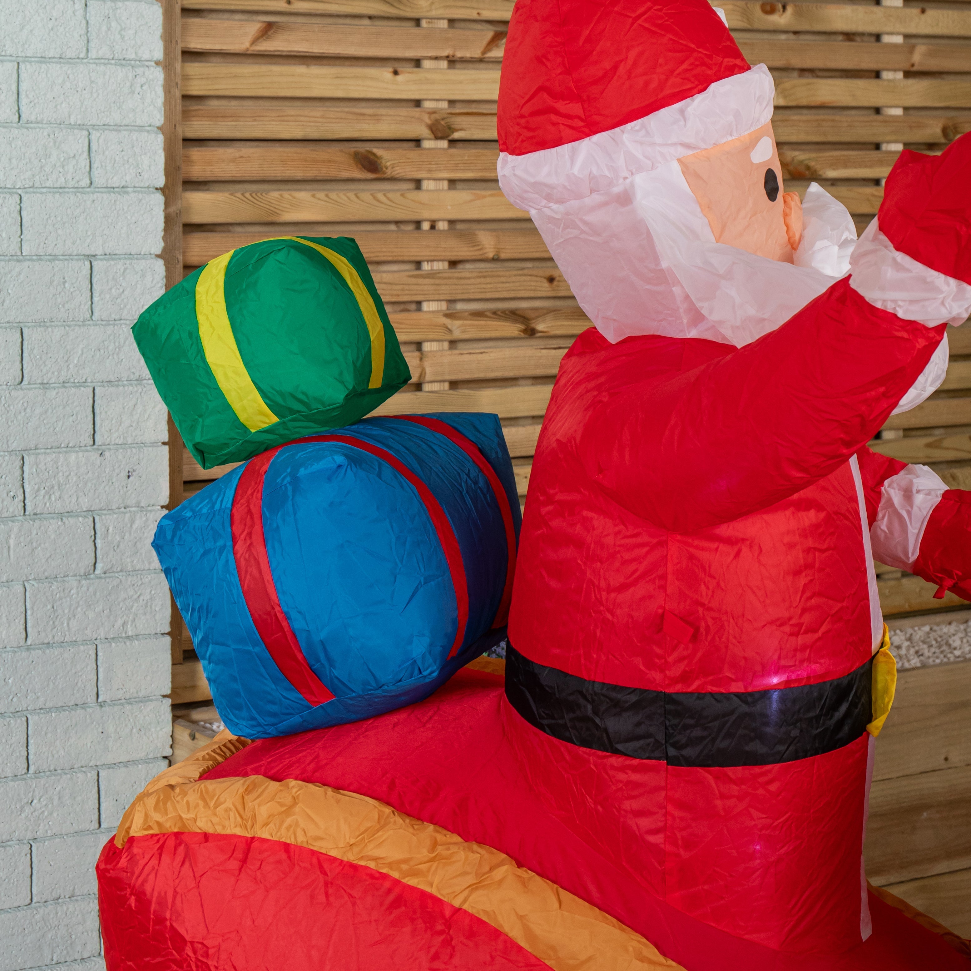 Inflatable Santa Sleigh with Reindeer