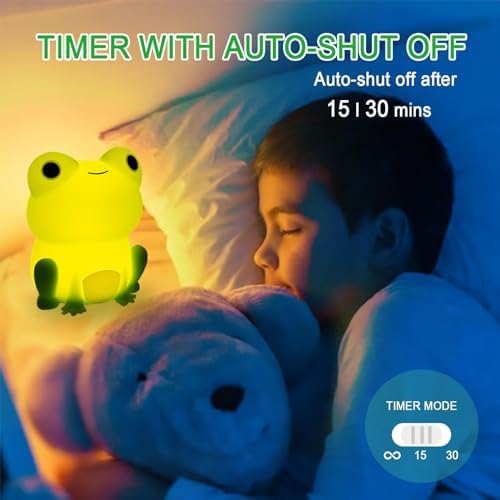 Silicone Peculiar Frog LED Night Light