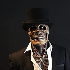 Human Skull Mask – Gothic Horror Costume Headgear