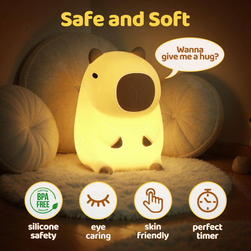 Adorable Capybara Night Light
