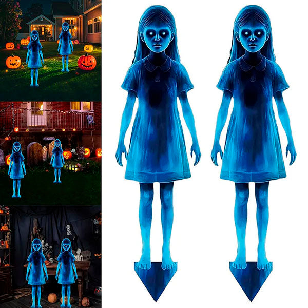 Girl Ghost Courtyard Decoration for Halloween (3ps)
