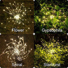 LED Solar Fireworks Lights