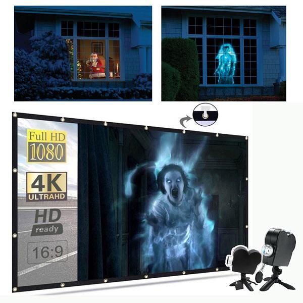 Halloween Holographic Window Projection