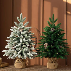 Snowy Pre-Lit Outdoor Christmas Tree