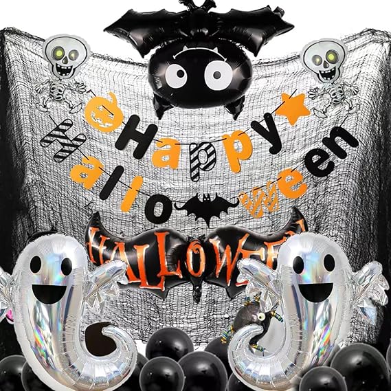 Iridescent Halloween Ghost Foil Balloon