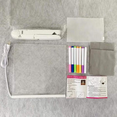 Acrylic Dry Erase Board with LED Light Stand & Colour Pen