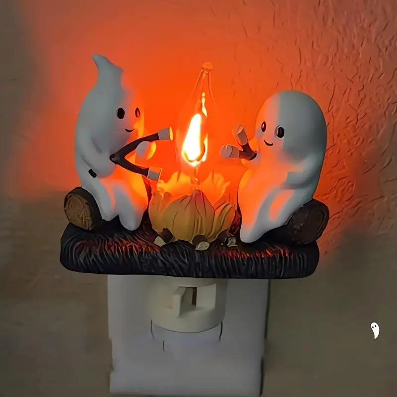 Ghost Campfire Flickering Night Light