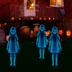 Girl Ghost Courtyard Decoration for Halloween (3ps)
