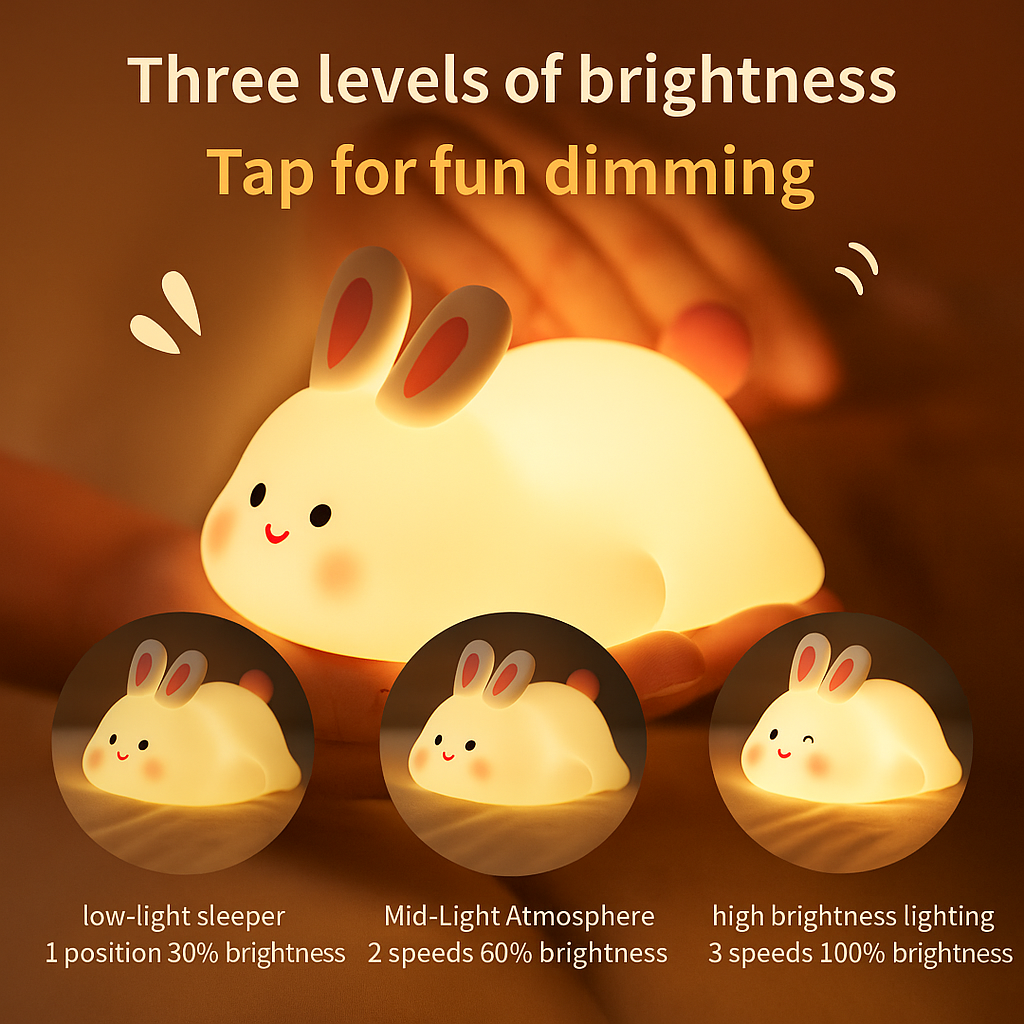 Adorable Rabbit Face Night Light