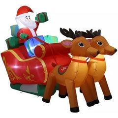 Inflatable Santa Sleigh with Reindeer