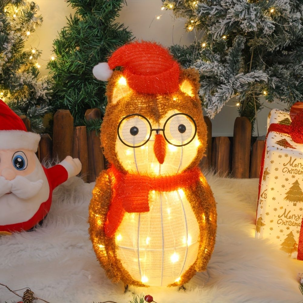 Christmas Owl LED Night Light