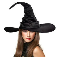 Halloween Black Witch Wizard Hat