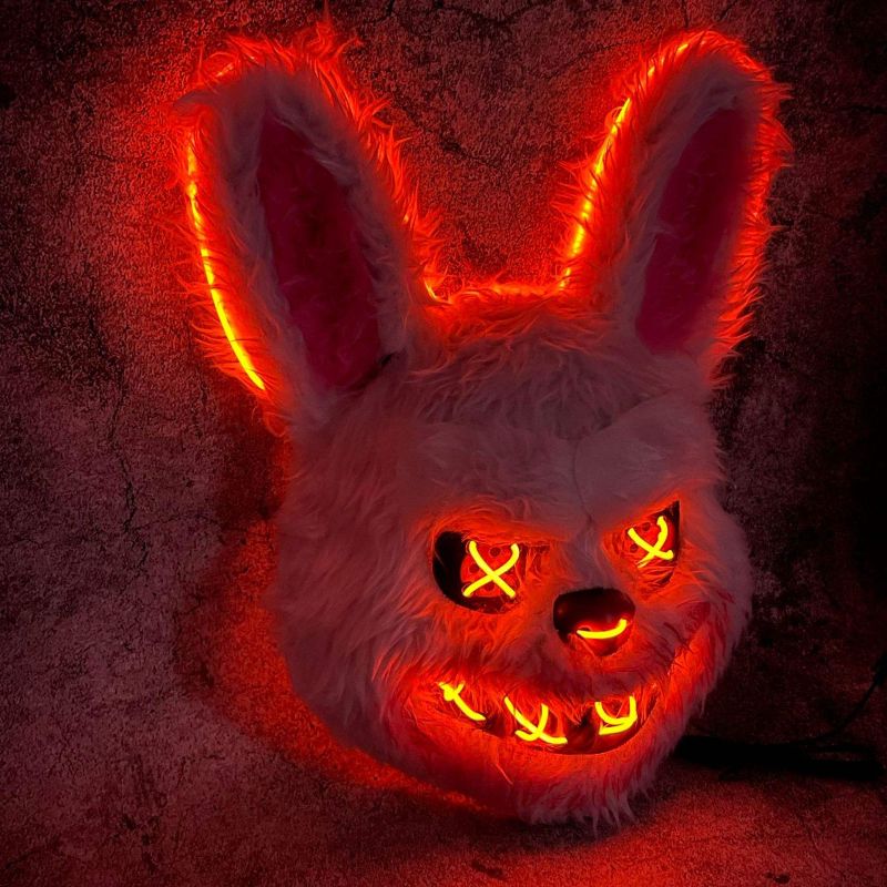 Halloween LED Cosplay Glowing Bloody Bear Mask