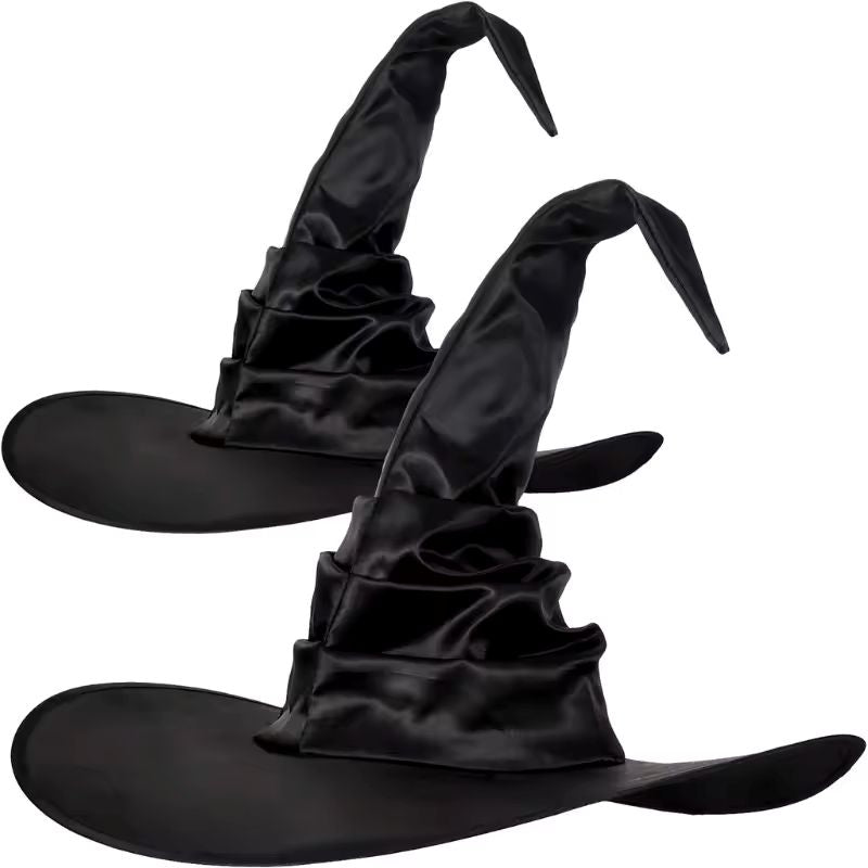 Halloween Black Witch Wizard Hat