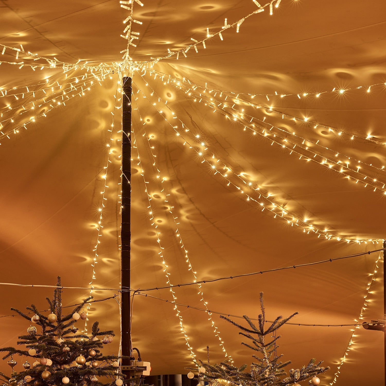 20m 200 Warm White Connectable Fairy Lights Clear Cable