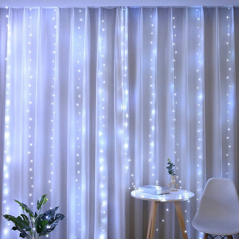 LED Curtain String Lights with Remote & Timer