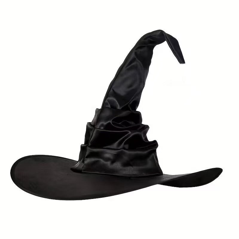 Halloween Black Witch Wizard Hat