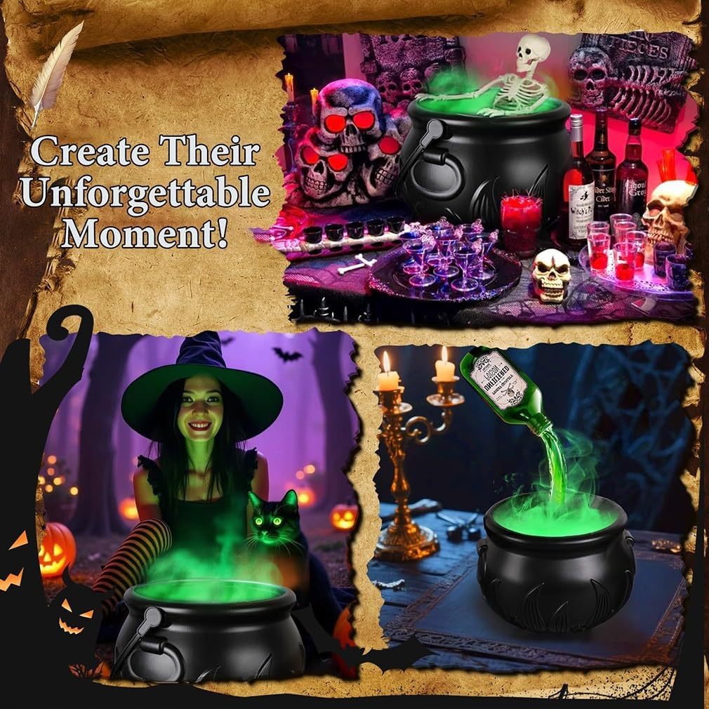 Floating Potion Cauldron Halloween Decor Kit