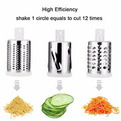 Multi-Purpose Stainless Steel Vegetable Slicer & Grater