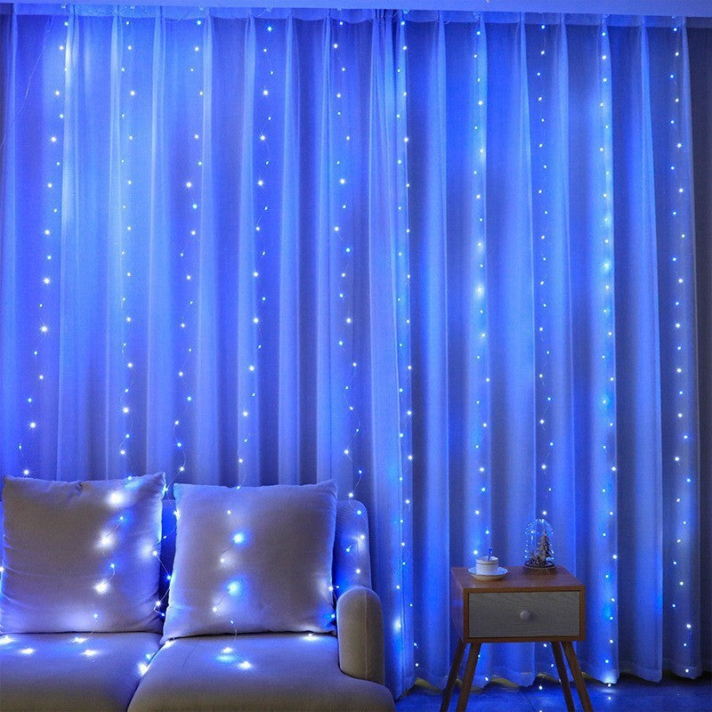 LED Curtain String Lights with Remote & Timer