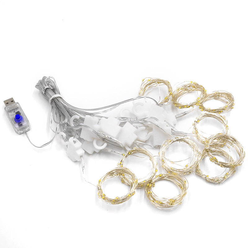 LED Curtain String Lights with Remote & Timer