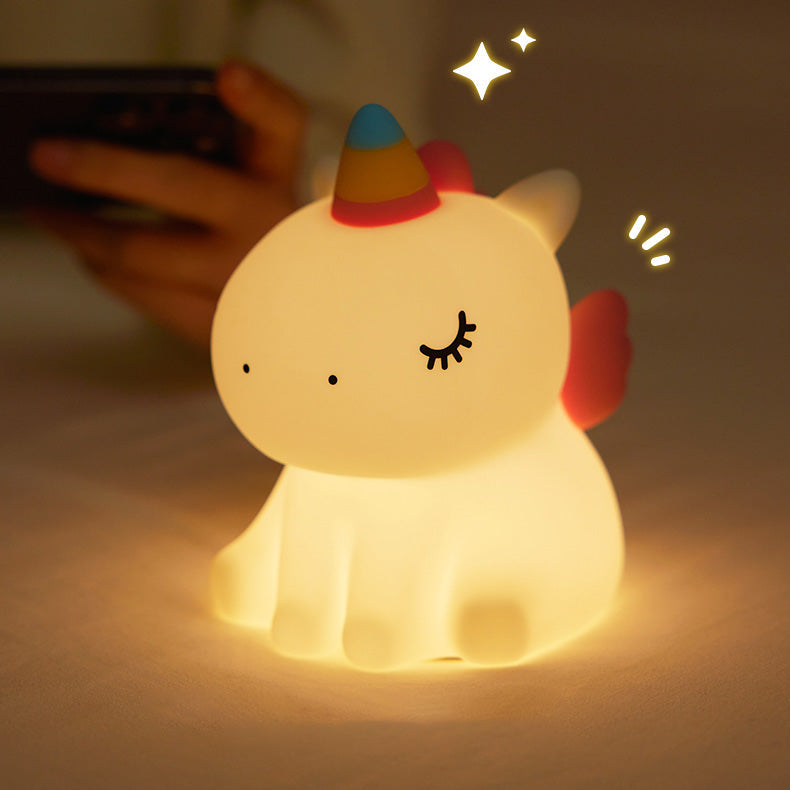 Unicorn Night Light LED Squishy Tap Lamp