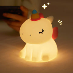Unicorn Night Light LED Squishy Tap Lamp
