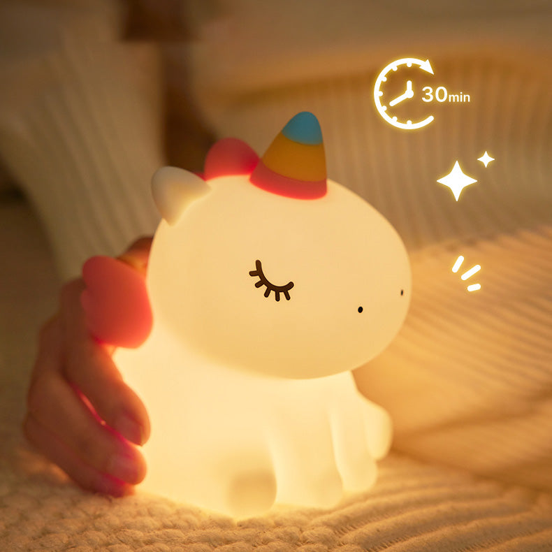 Unicorn Night Light LED Squishy Tap Lamp