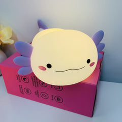 Adorable Axolotl Night Light – Touch Control & Rechargeable