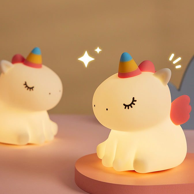 Unicorn Night Light LED Squishy Tap Lamp