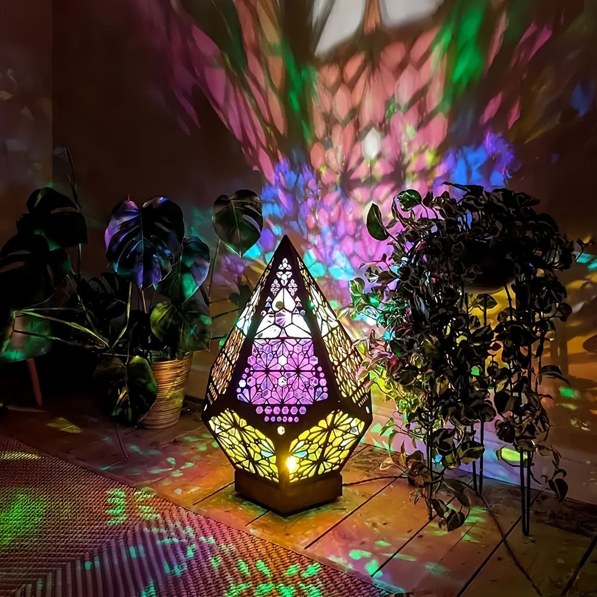 Bohemian Starry Sky Floor Projection Lamp