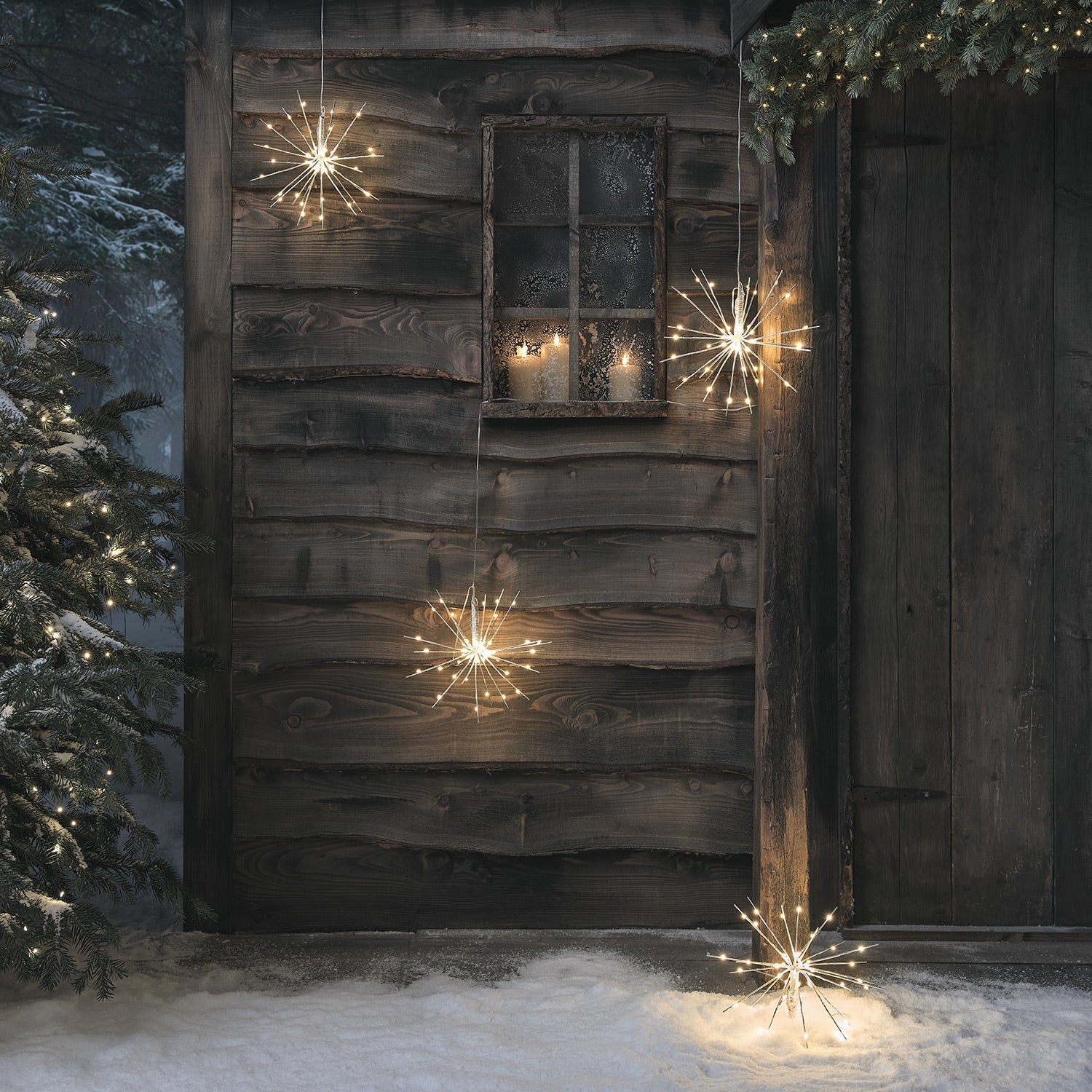 Set of 4 Dual LED Starburst Lights – Remote Control