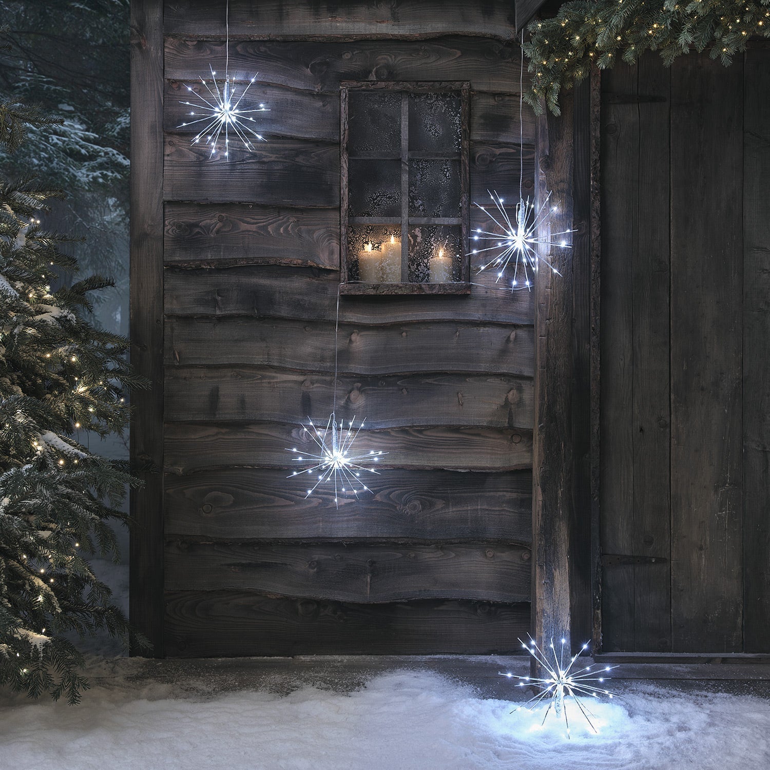 Set of 4 Dual LED Starburst Lights – Remote Control