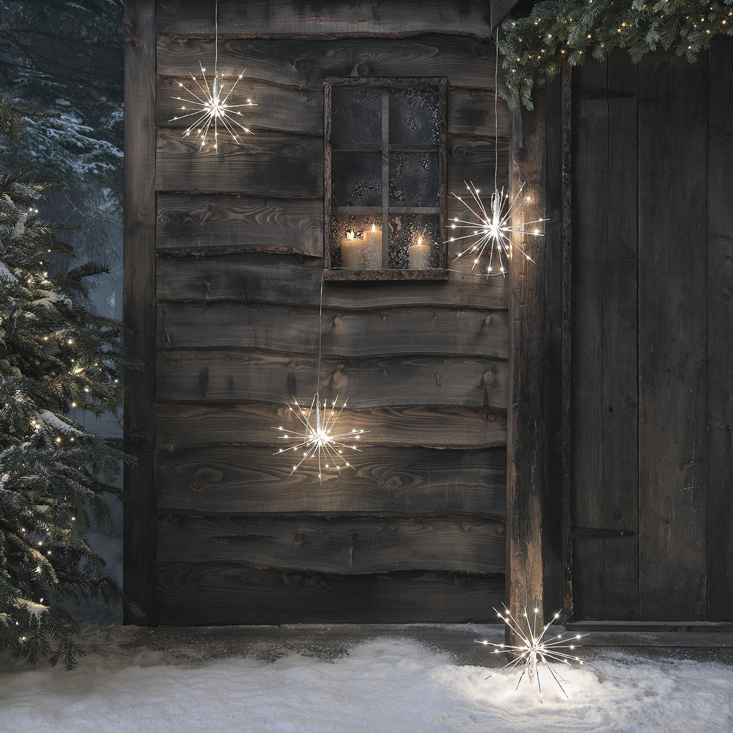 Set of 4 Dual LED Starburst Lights – Remote Control