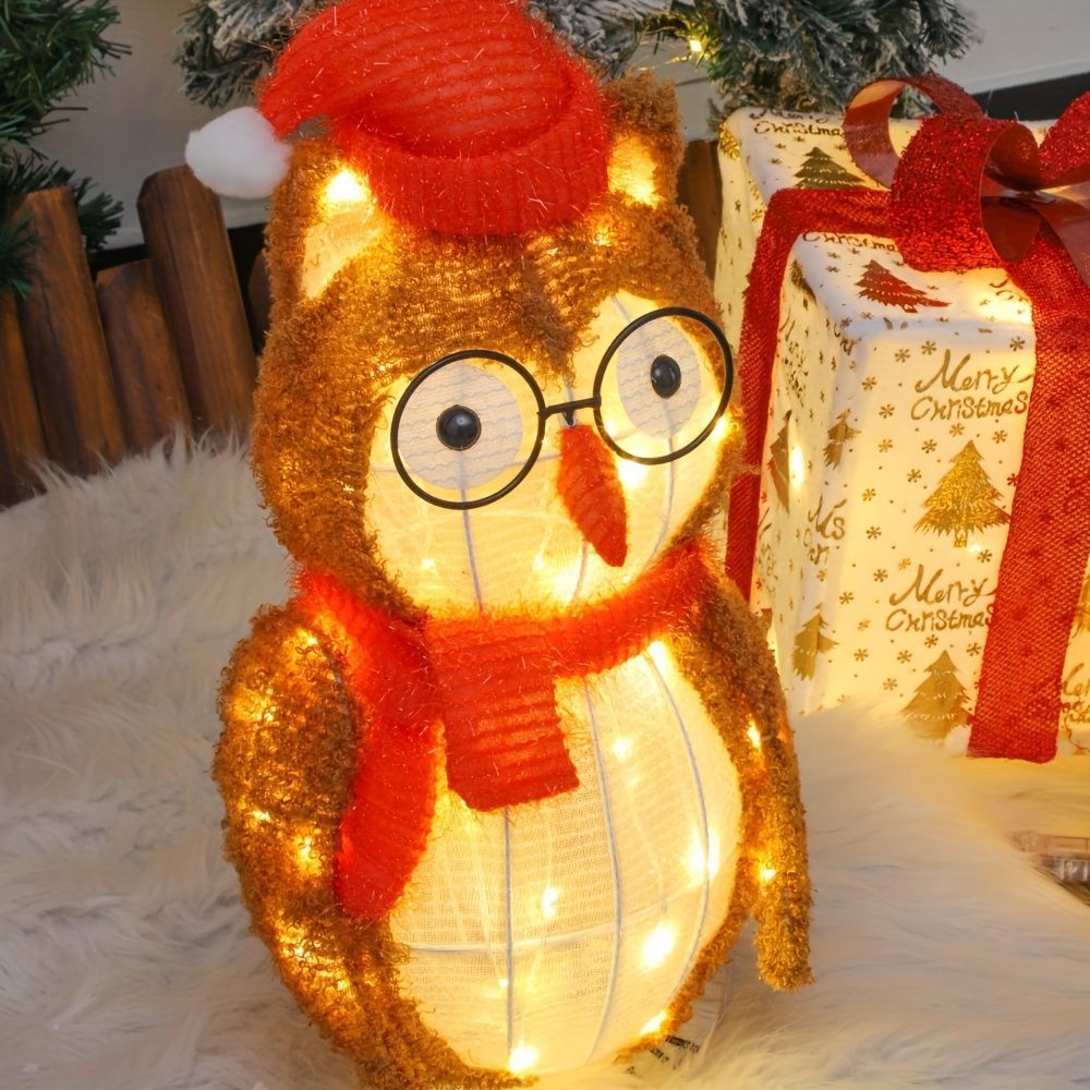 Christmas Owl LED Night Light