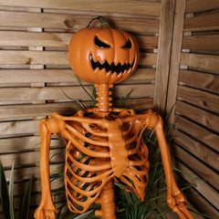 Halloween Pumpkin Skeleton Decoration