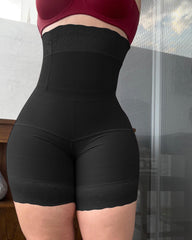 Seamless High-Rise Compression Shorts with Butt Lifter