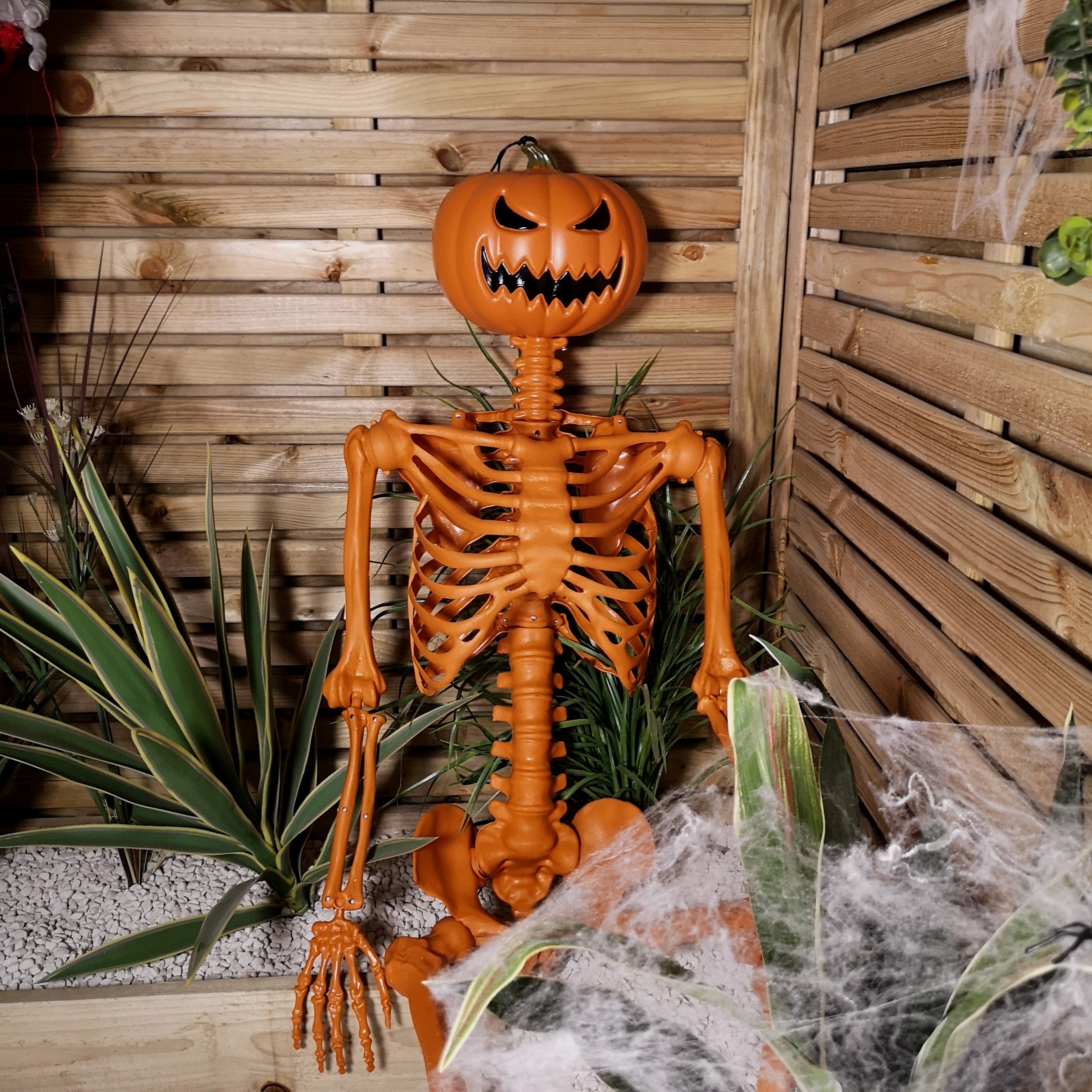Halloween Pumpkin Skeleton Decoration