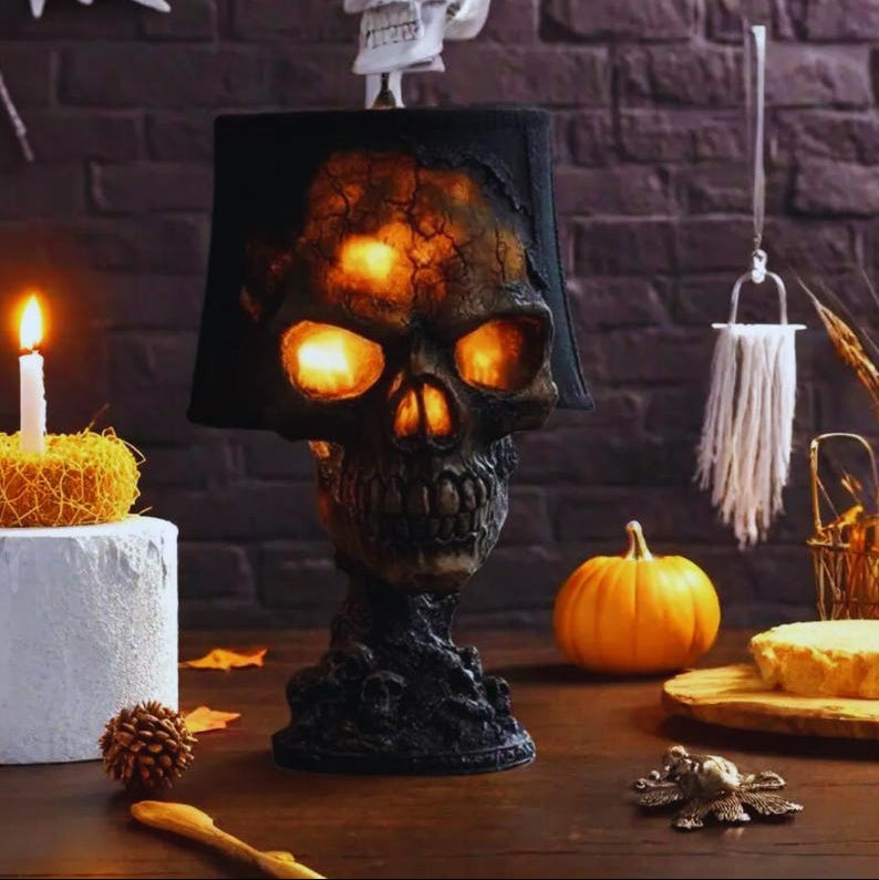 Halloween 3D Skull LED Night Lamp