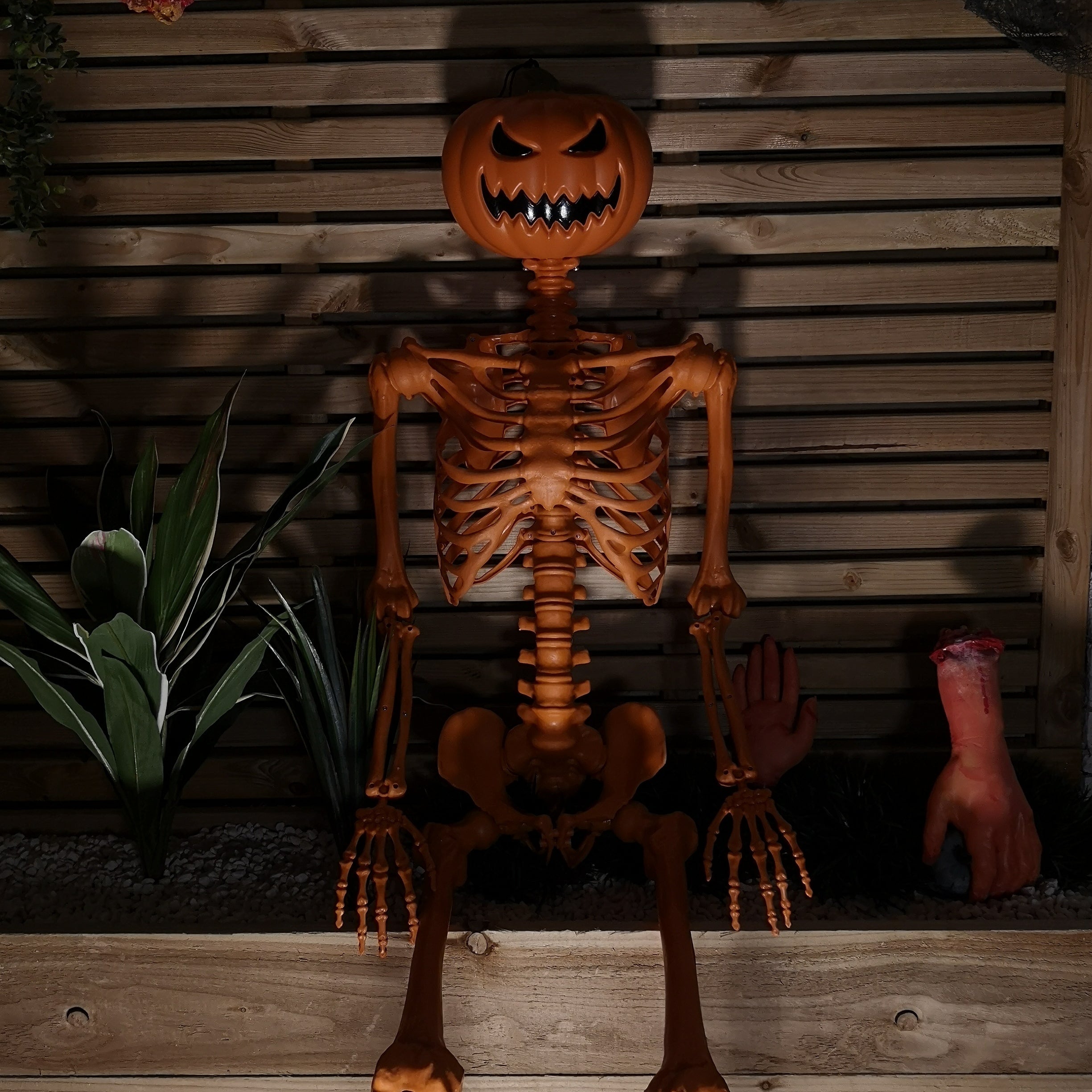 Halloween Pumpkin Skeleton Decoration
