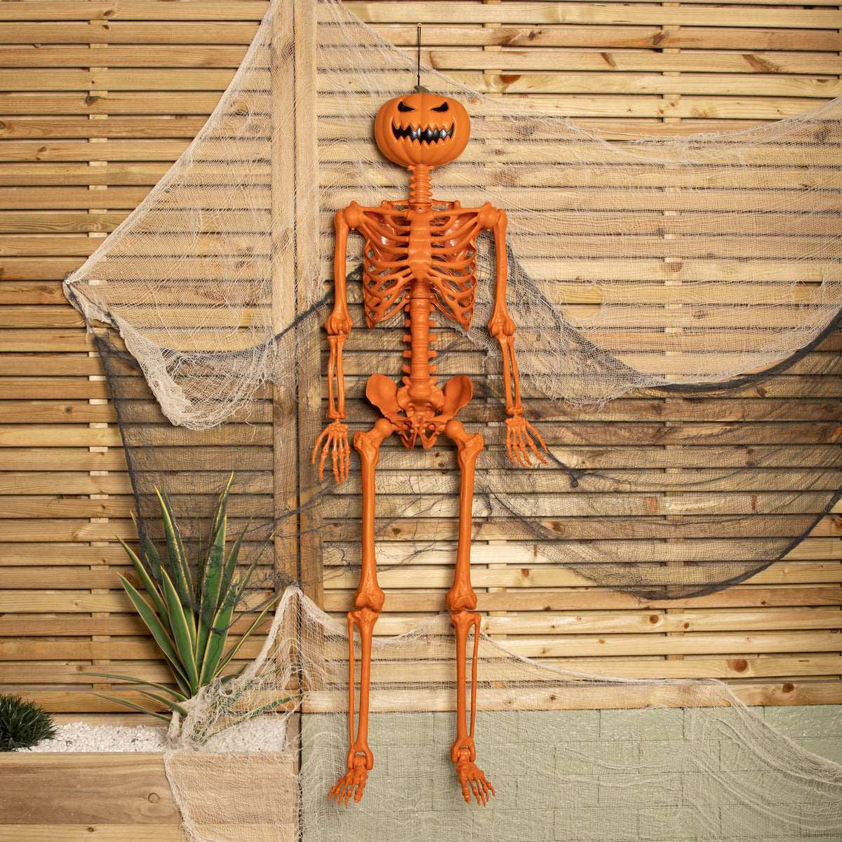 Halloween Pumpkin Skeleton Decoration