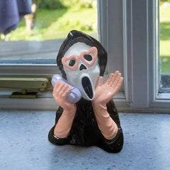 Halloween Resin Ornament Screaming Girl Telephone